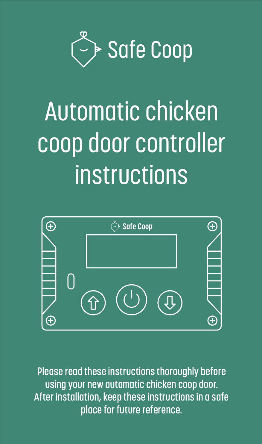 Safe Coop® door controller instructions.